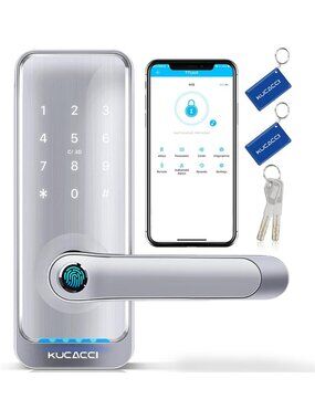Keypad Smart Door Lock with Handle: Kucacci Keyless Entry Smart Lock for Front